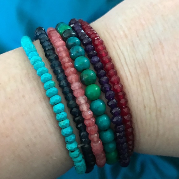 Genuine Gemstone bracelets - Emerald, Ruby, etc. - Picture 10 of 14